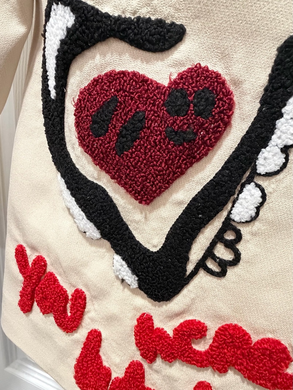 NWOT Cream Embroidered Statement Blazer - Picture 4 of 6